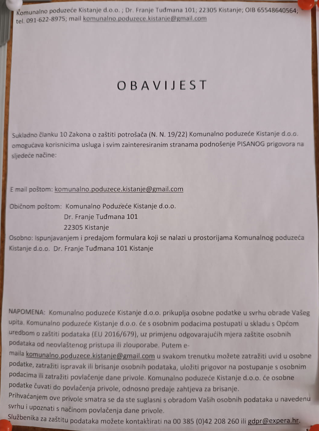 obavijest kp